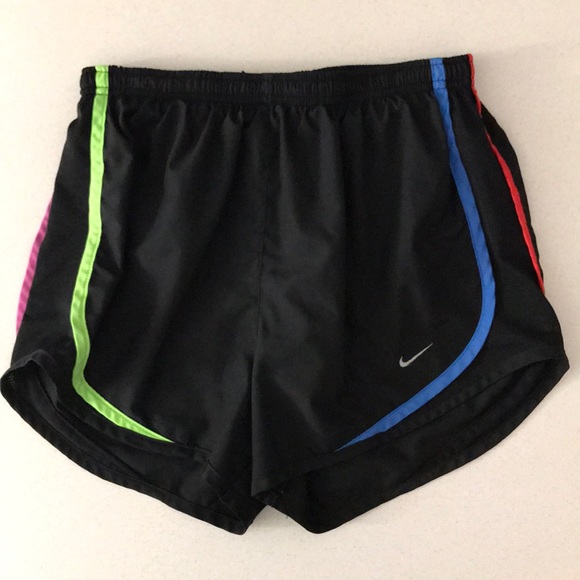 multi colored nike shorts